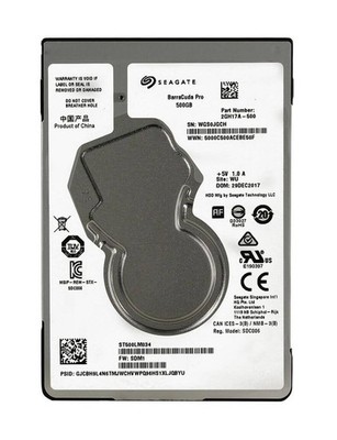 Seagate Barracuda 500GB 7200RPM SATA III 2.5 Laptop HDD Drive ST500LM034