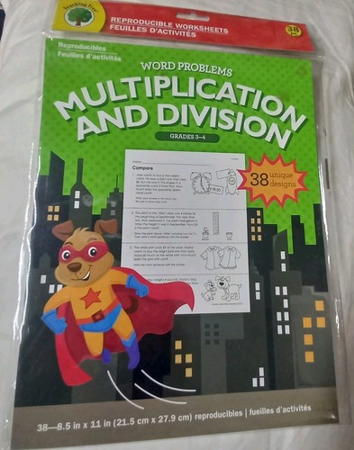 Teaching Tree Reproducibles Multiplication & Division Word Problems ...