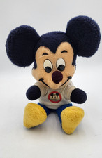 Vtg Navy Plush Mickey Mouse in Mickey Mouse Club T-shirt California Stuffed Toys