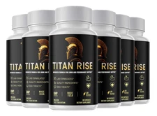 (6 Pack) Titan Rise Pills for Men, Advanced TitanRise Formula for Male Health