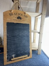 Large MDF Menu Chalk Board 60x34.5 Cm BEAUJOLAIS Advertisement Bar Kitchen