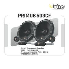 INFINITY CAR SPEAKERS | PRIMUS 503CF | 5-1/4" COMPONENT SPEAKER 150W