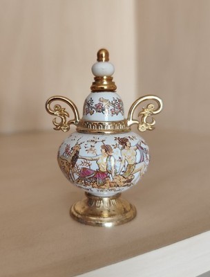 Vintage Griechisches Porzellan Miniatur Parfum Flakon Hand Made Venus Serie 7,50 cm