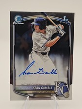 2025 Bowman Draft Sean Gamble Chrome Auto 1st Prospect #CPA-SG Royals