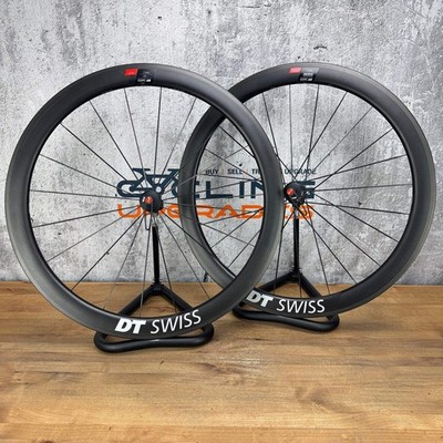 Low Mile! DT Swiss ARC 1100 Dicut 48mm Carbon Tubeless Wheelset Rim Brake 1540g