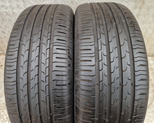 2x 225 60 18 104v extra load CONTINENTAL EcoContact6 PART WORN TYRES 6mm