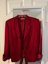Shimmery Red Holiday Blazer, 10 Petite