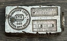 Rare 5 Oz Comstock Tunnel & Drainage Co Nevada City Mint Vintage Silver Bar