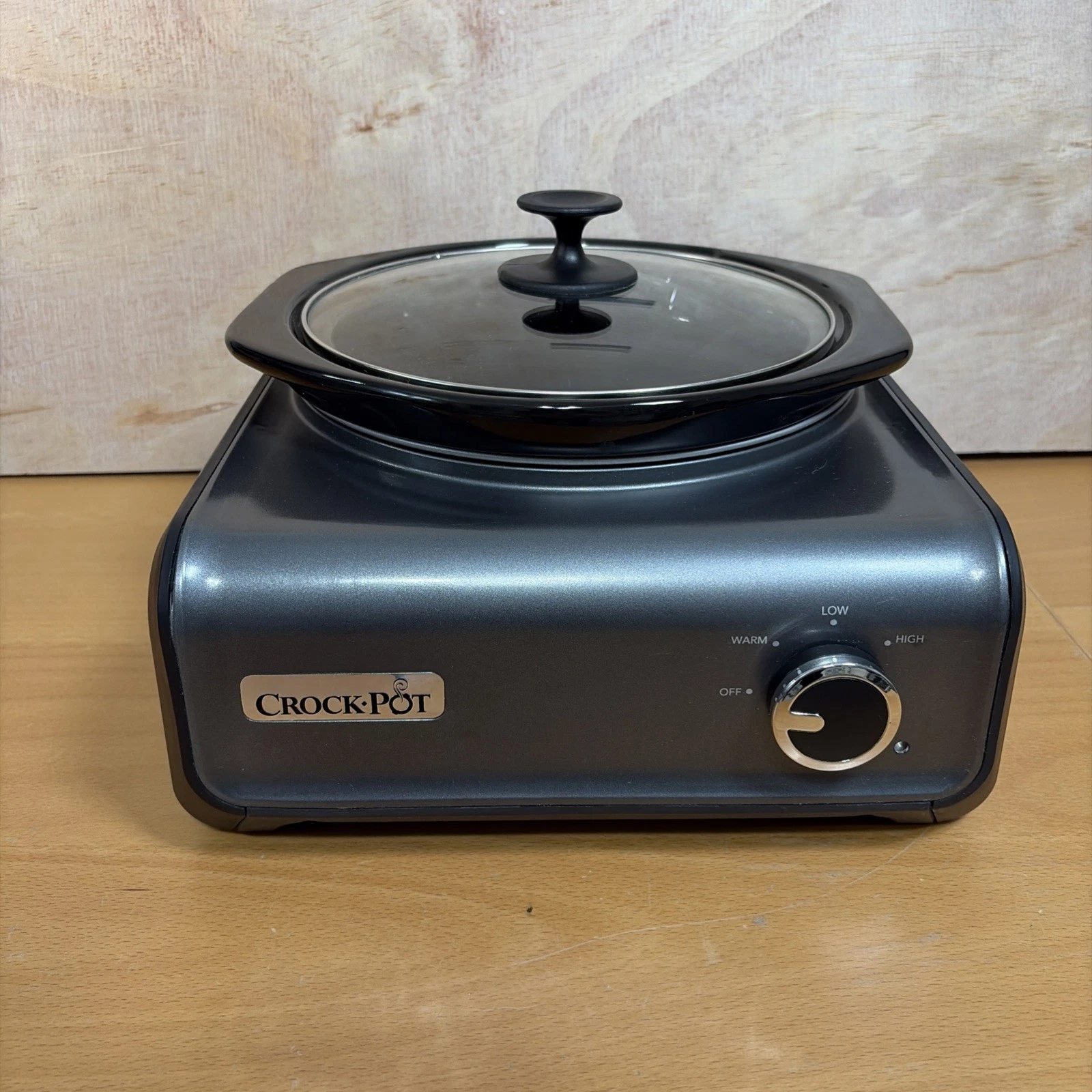 CROCK POT 2.5 -Quart Slow Cooker SCCPMD2-CH Black Connectable Banquet