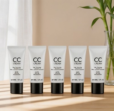 5pcs Zephoco CC Cream SPF 43 Color Correcting Moisturizing Broad Spectrum 50ml