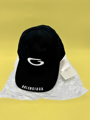 Balenciaga Cap   Black   Sport Logo & Embroidered Text   New in Packaging