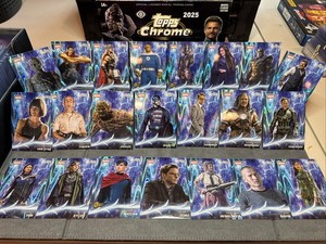 BLUE WAVE REFRACTOR LOT (22) 2025 TOPPS CHROME MARVEL STUDIOS