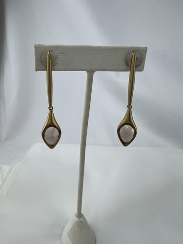 Dean Davidson Yellow Gold and Topaz Teardrop Earrings - Picture 3 of 4