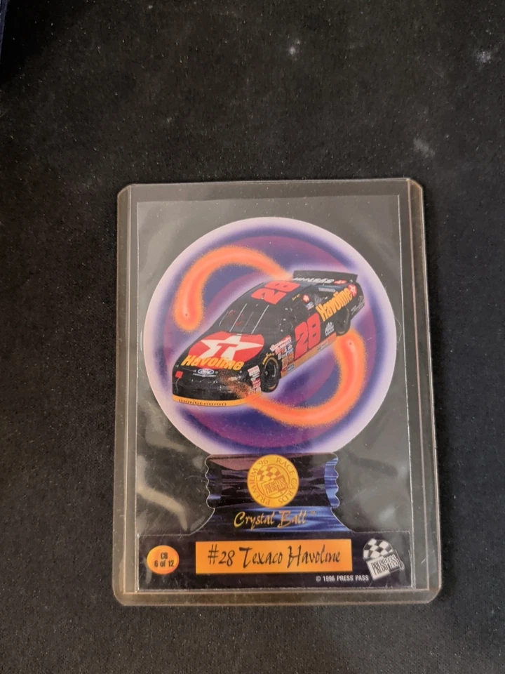 ERNIE IRVAN 1996 Press Pass Premium Crystal Ball #CB6 (4117) - Image 2 of 2