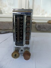 Antique 1950's Philco Model C AM Car Radio Push Button Control Head