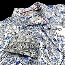 Robert Graham Performance Paisley Geometric Stretch Sport Shirt Medium 198