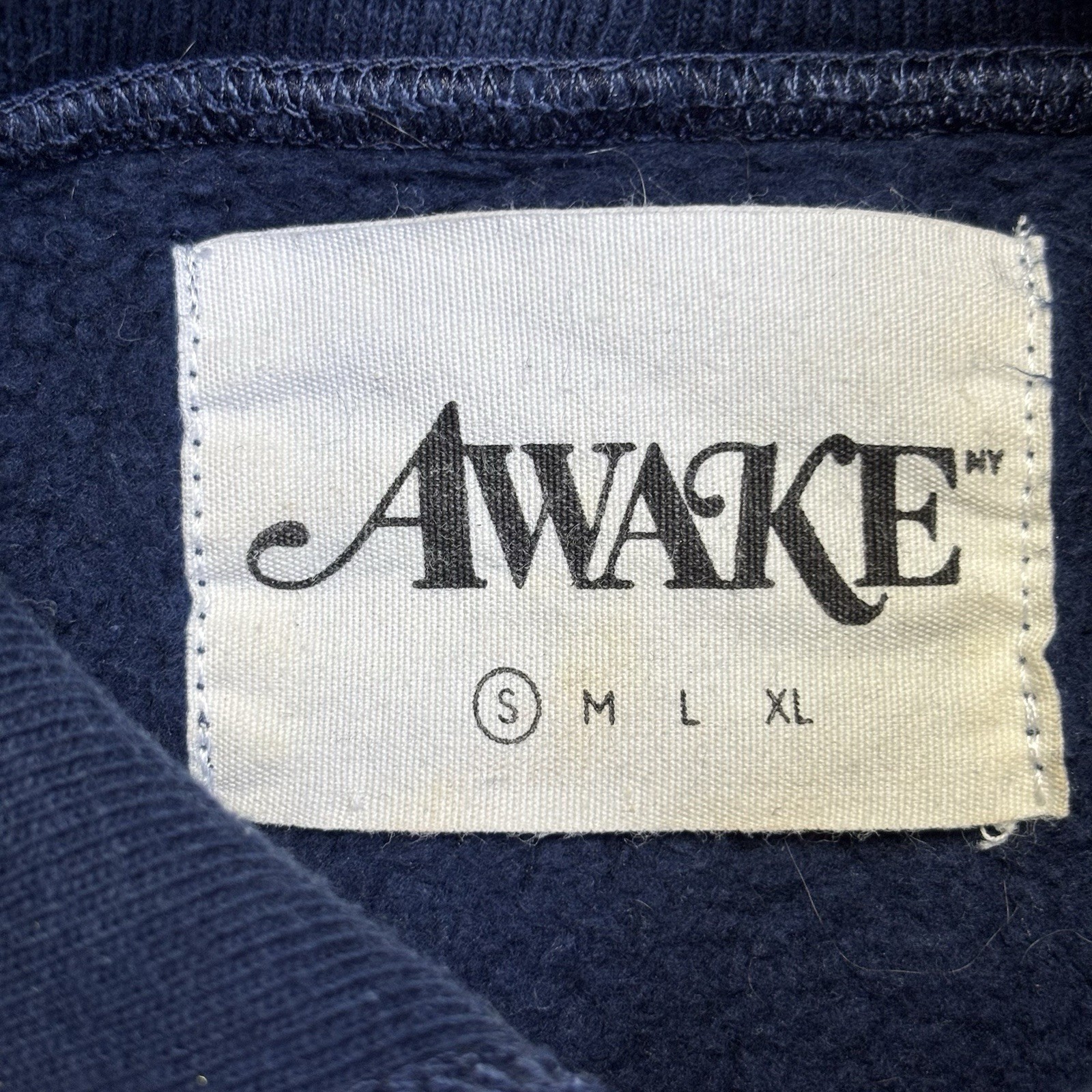 Awake NY Embroidered Split Logo Patch Hoodie Smal… - image 3