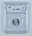 1943 Lincoln Wheat Cent MS66 ICG *7158 — photo 1