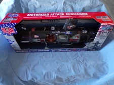 GI Joe USS Tiger Shark Submarine electronic Hasbro NIOB motorized 2003 33” 100%