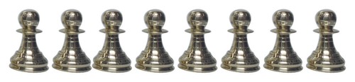 4.1/2 inch King Brass Chess Set Large Chess Hand Carved Pieces - Picture 3 of 3