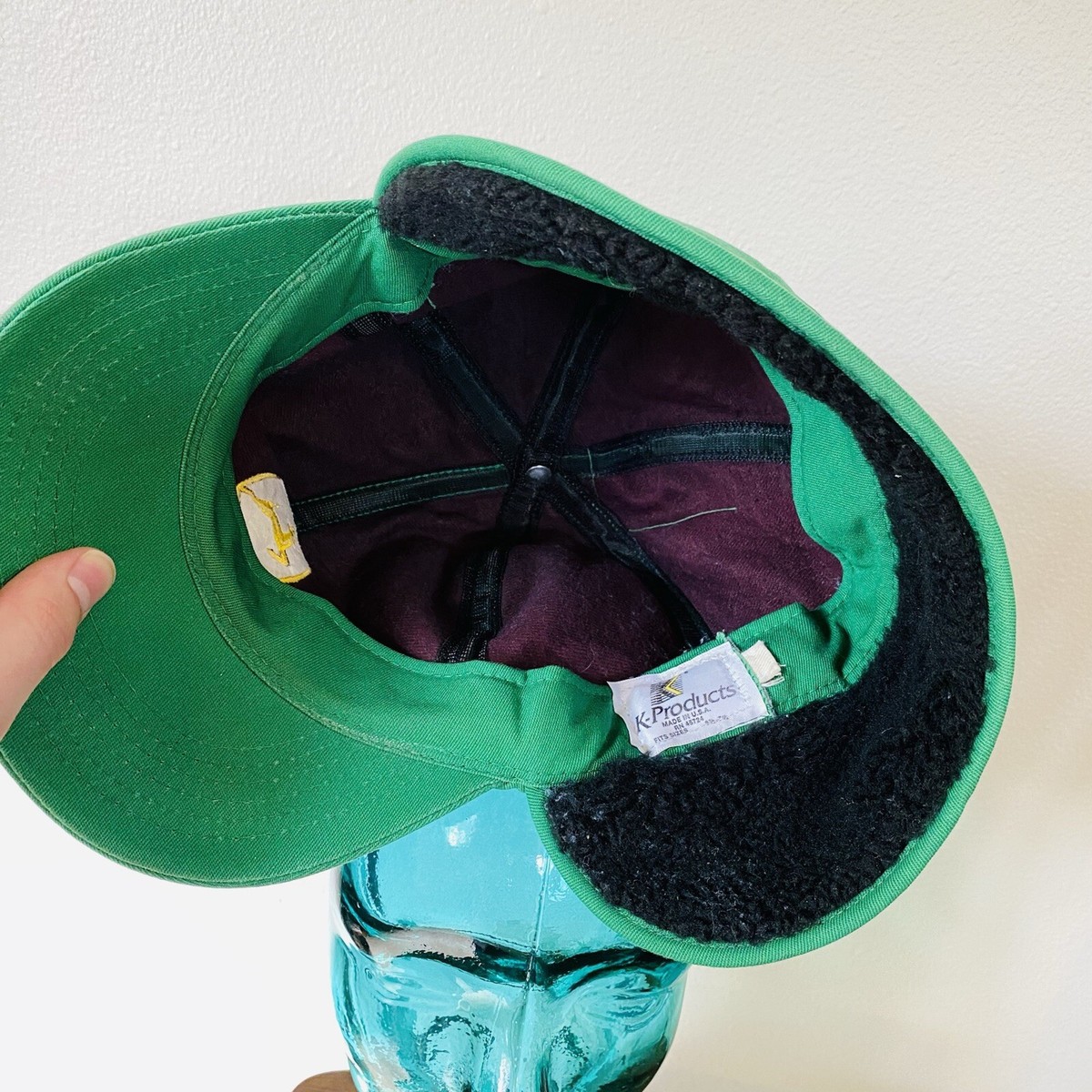 Casquette Snapback Vintage John Deere - Noire - Homme - Années 90 - Occasion