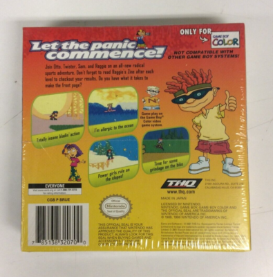 Rocket Power Gettin' Air (Nintendo Game Boy Color GBC) Brand New 