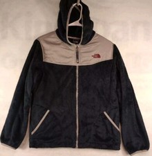 The North Face Jacket Girls Xl Blue and Gray Long Sleeve Full Zip Sherpa Fleece