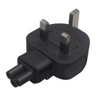 UK Plug Male to IEC320 C5 Female Plug for Electronic Device Notebook PC