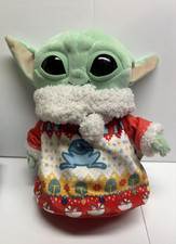 Star Wars Grogu Mandalorian The Child 8 Holiday Baby Yoda Frog Sweater Plush