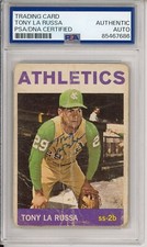 1964 Topps Tony LaRussa HOF Signed Rookie Card PSA DNA COA Certified Autograph