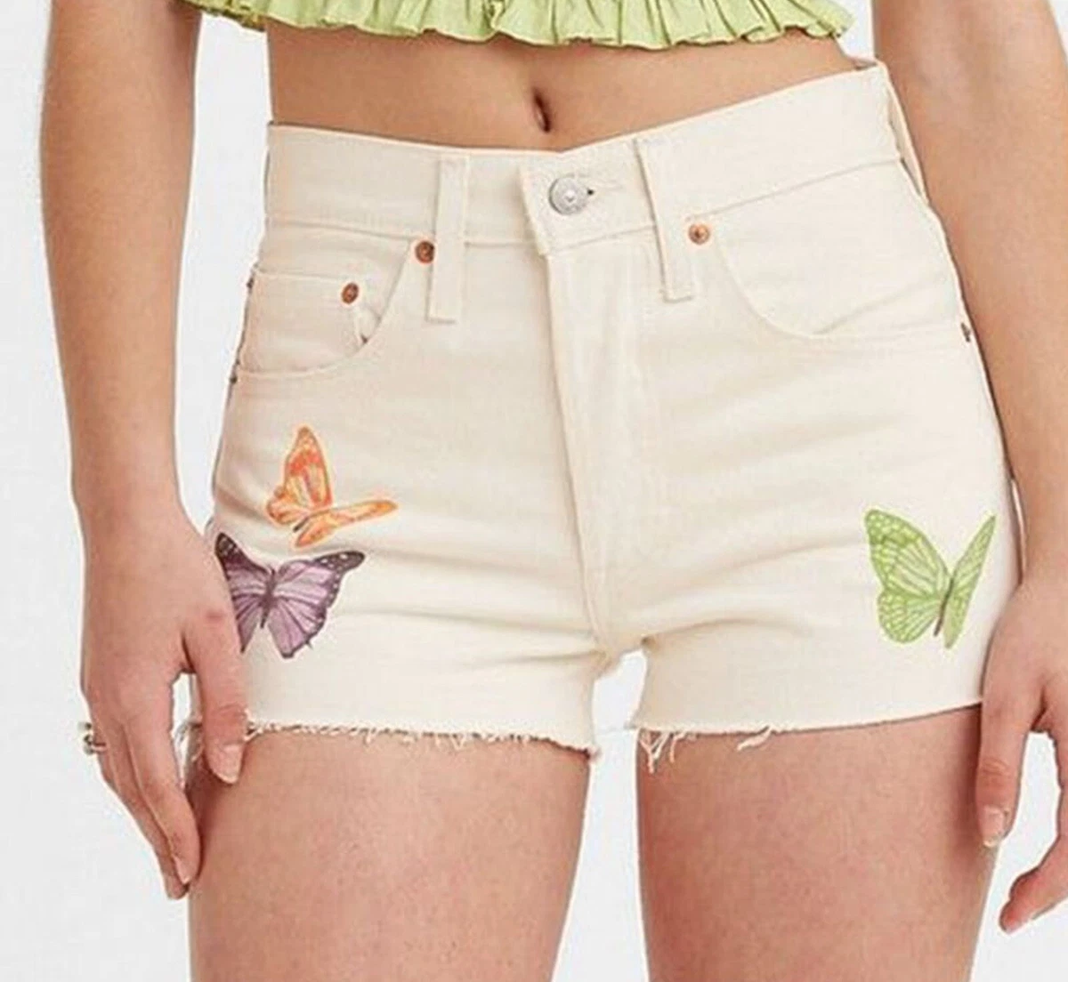 White store shorts levis