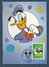 carte 1er jour fête du timbre Disney Mickey Donald  77  Chessy  2004