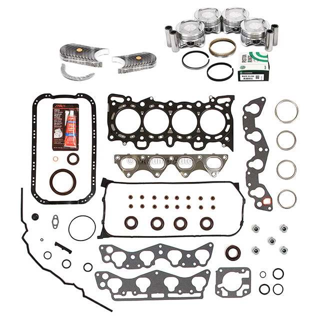 Juego completo de juntas cojinetes de pistones para Honda Civic Del Sol 1.6L D16Y5 D16Y7 D16Y8 Foto 2 de 4