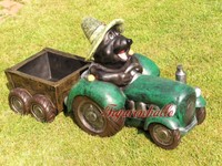 Maulwurf Xl Dekofigur Figur Gartenfigur Skulptur Garten Zwerg Traktor Trecker