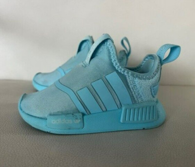 Adidas Light Blue NMD 360 Size 5 K Slip-On Toddler Shoes Sneaker Flexible