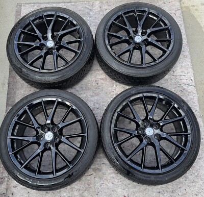 Ipl Rims 19” G37 IPL Wheels Powdered Coated Gloss Black W/Bridge Stone All ...