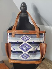 Euc Ooak Nena And Company Handmade Leather Fabric  Womanhood Convertible Day Bag
