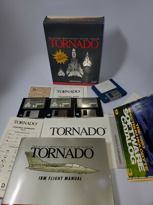 Tornado Digital Integration IBM PC Game 3.25'' Discs CIB With Manual & Map! RARE!