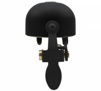 Crane Bell E-NE Fahrradklingel All Black, Ø Bar: 22.2mm bis 31.8mm, Retro Look