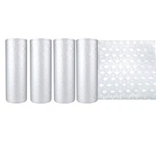 4 Pack Air Pillow Film Cushion - 984' x 16" Small Bubble Packaging Roll
