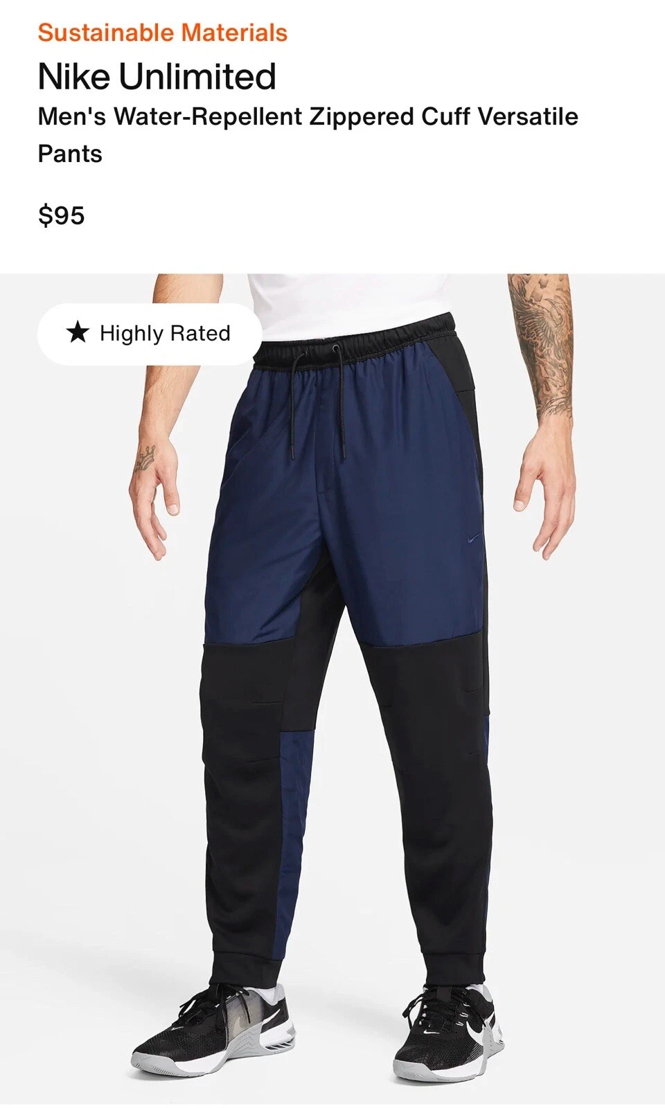 Pantalon de jogger Nike Unlimited. Supreme Palace Kith Aime caché