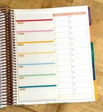 Weekly Days of the Week Short Dashboard 4 use with Erin Condren Life Planner