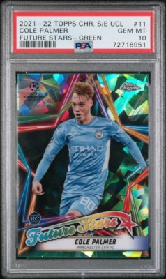 2021-22 Topps Chrome Sapphire UCL Future Stars RC Cole Palmer 