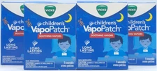 4PK Vicks Children's Soothing VapoPatch ~ 5 Wearable Aroma Patches Each ~ SEALED