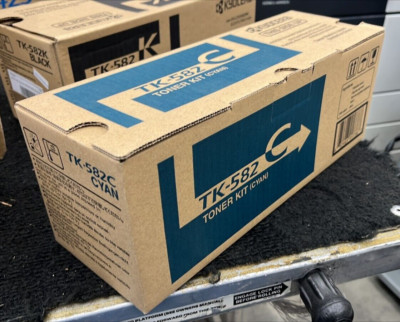 Genuine New TK-582 Cyan Toner Kit Kyocera/Copystar