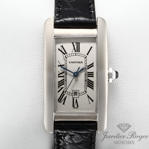 Cartier Medium Tank Americaine oro bianco 750 automatico da donna Oro | eBay