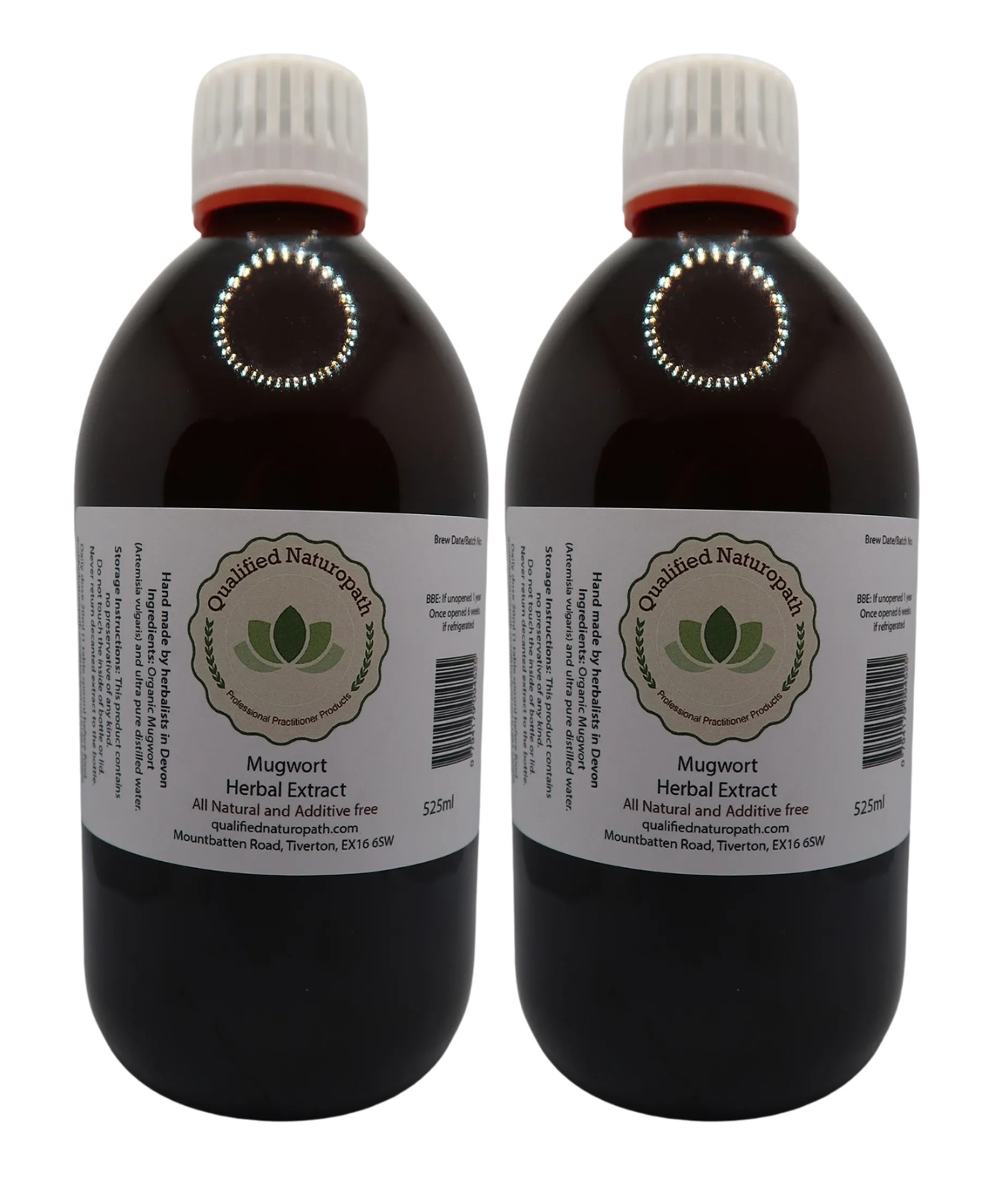 Mugwort Herbal Extract - Twin Pack 1050ml (2x525ml) - In Glass Bottles