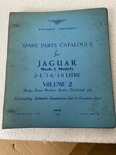 RARE ORIGINAL 1961 JAGUAR MARK II 2.4, 3.4 & 3.8 SPARE PARTS CATALOGUE V2 J.28/2