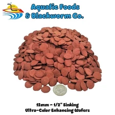 Ultra-Color Enhancing Sinking Wafers, Plecos, Shrimp, Snails, All Tropicals