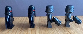 Star Wars Lego minifigures set 75079 2 Shadow Guards and 2 Shadow Stormtroopers